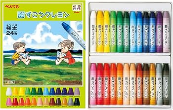 クレヨン7色。 Amazon.co.jp: ぺんてる クレヨン ずこうクレヨン PTCG1-24 24色